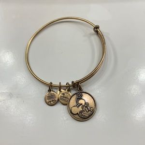 Alex and Ani gold plated bracelet with charm!